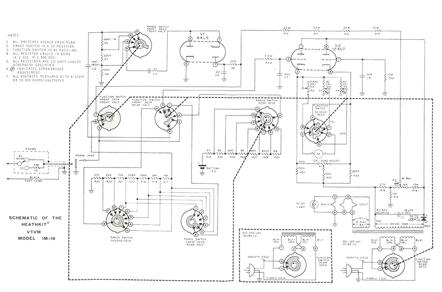 Heathkit IM-18 Circuit diagram